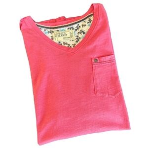 Free Planet Vibrant Pink Men’s V-Neck Tee